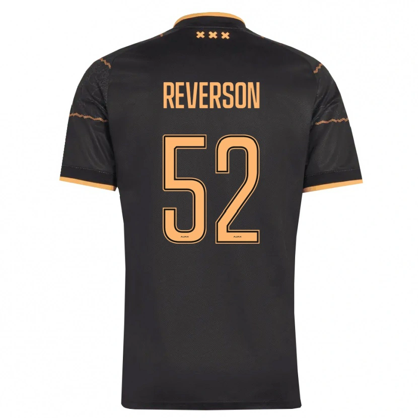 Danxen Hombre Camiseta Paul Reverson #52 Negro Naranja 2ª Equipación 2026/27 La Camisa