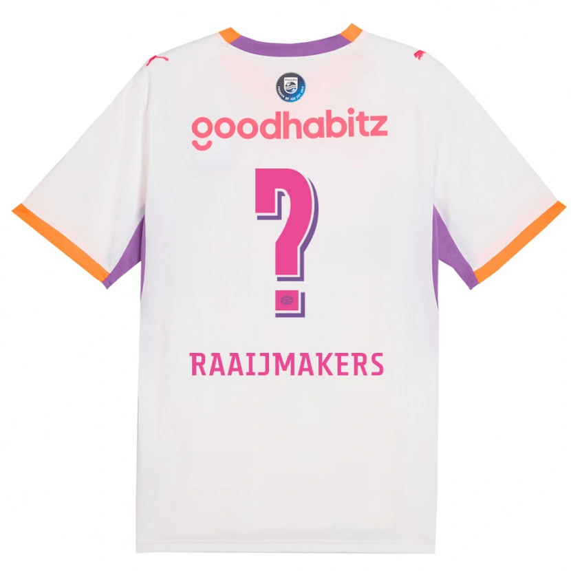 Danxen Hombre Camiseta Lars Raaijmakers #0 Blanco Púrpura Naranja 2ª Equipación 2026/27 La Camisa