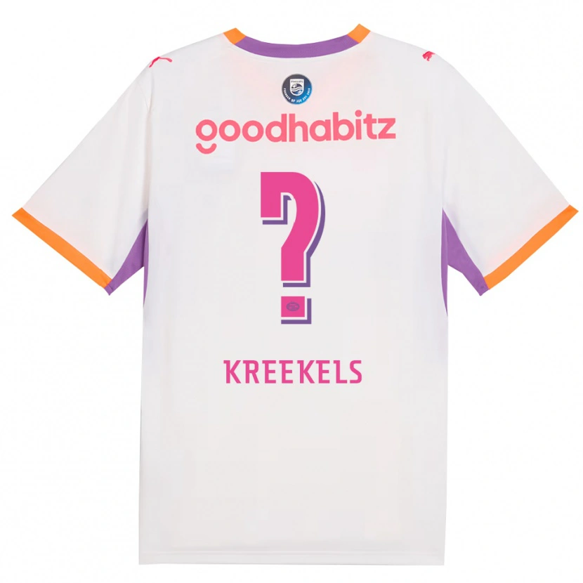 Danxen Hombre Camiseta Mees Kreekels #0 Blanco Púrpura Naranja 2ª Equipación 2026/27 La Camisa