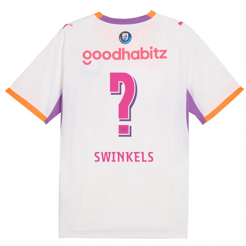 Danxen Hombre Camiseta Michal Swinkels #0 Blanco Púrpura Naranja 2ª Equipación 2026/27 La Camisa