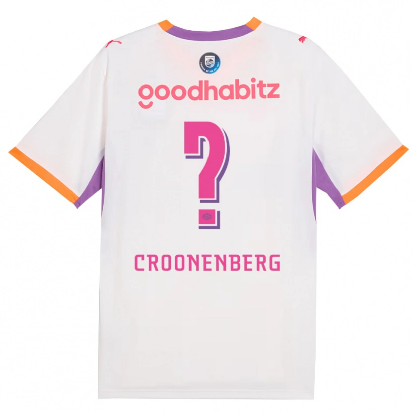 Danxen Hombre Camiseta Luca Croonenberg #0 Blanco Púrpura Naranja 2ª Equipación 2026/27 La Camisa