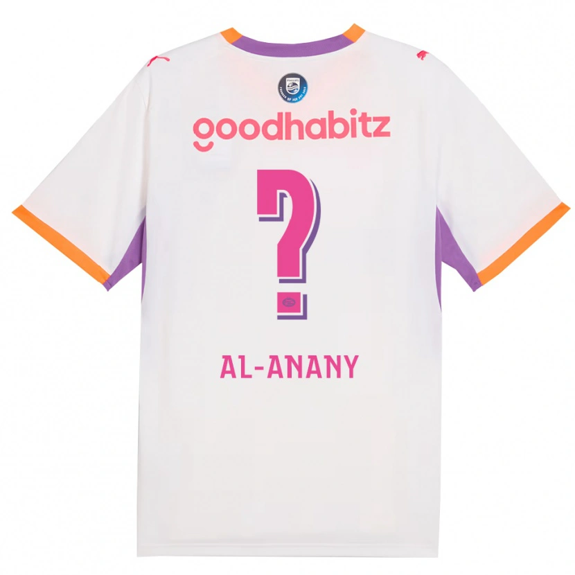 Danxen Hombre Camiseta Yousif Al-Anany #0 Blanco Púrpura Naranja 2ª Equipación 2026/27 La Camisa