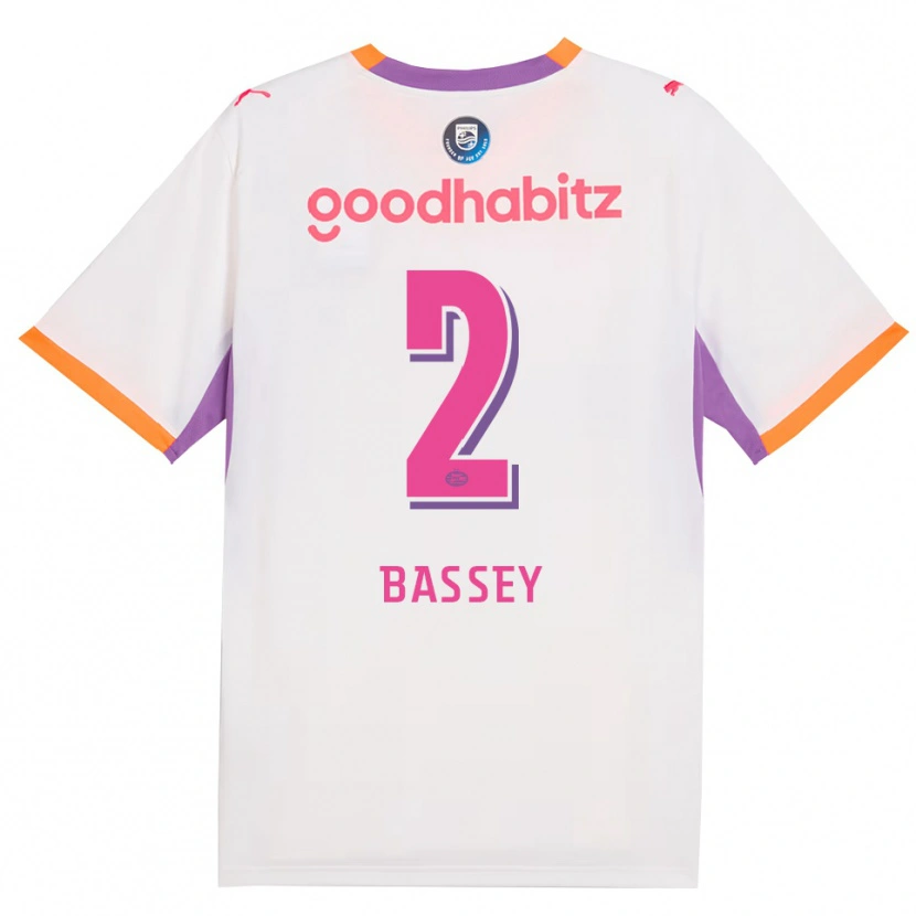 Danxen Hombre Camiseta Essien Bassey #2 Blanco Púrpura Naranja 2ª Equipación 2026/27 La Camisa