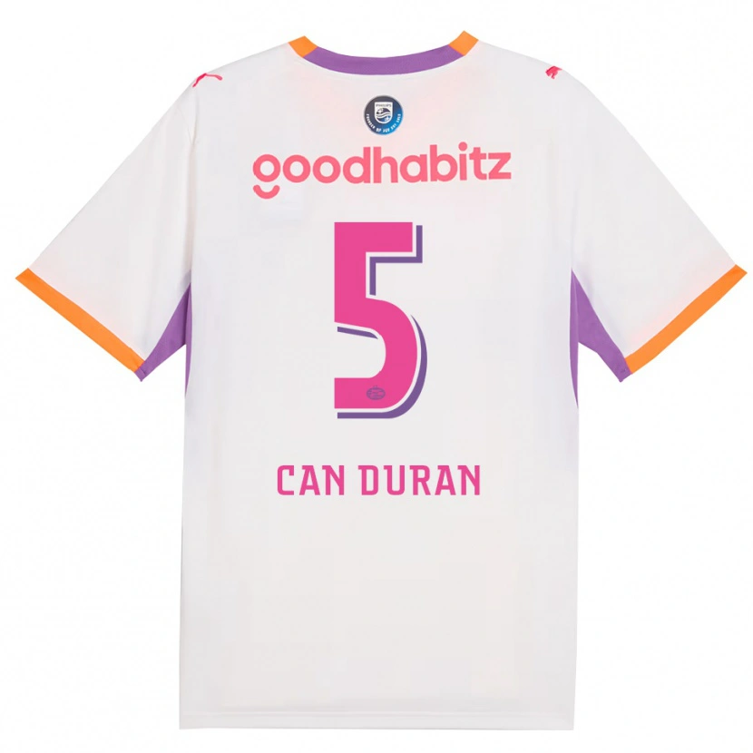 Danxen Hombre Camiseta Emre Can Duran #5 Blanco Púrpura Naranja 2ª Equipación 2026/27 La Camisa