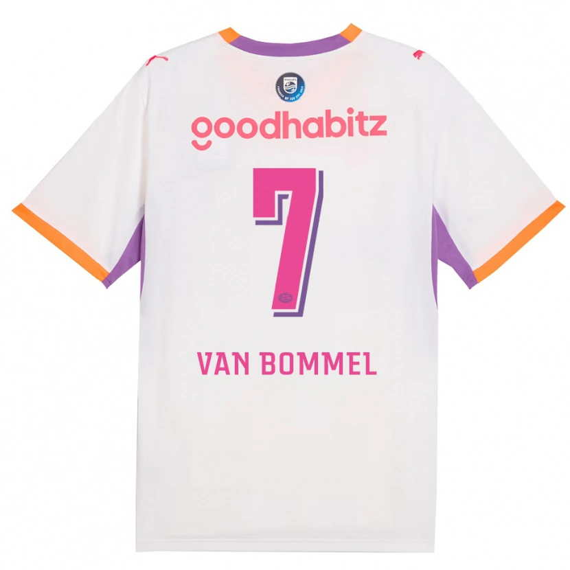 Danxen Hombre Camiseta Ruben Van Bommel #7 Blanco Púrpura Naranja 2ª Equipación 2026/27 La Camisa
