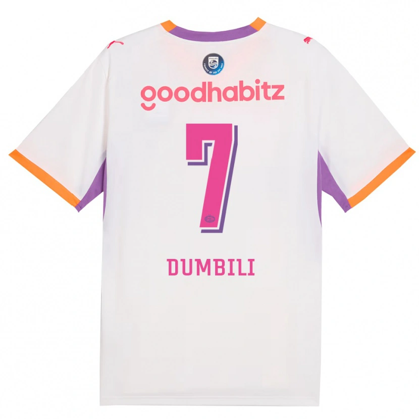 Danxen Hombre Camiseta Samuel Dumbili #7 Blanco Púrpura Naranja 2ª Equipación 2026/27 La Camisa