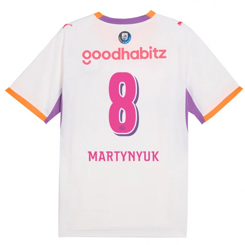 Danxen Hombre Camiseta Anton Martynyuk #8 Blanco Púrpura Naranja 2ª Equipación 2026/27 La Camisa