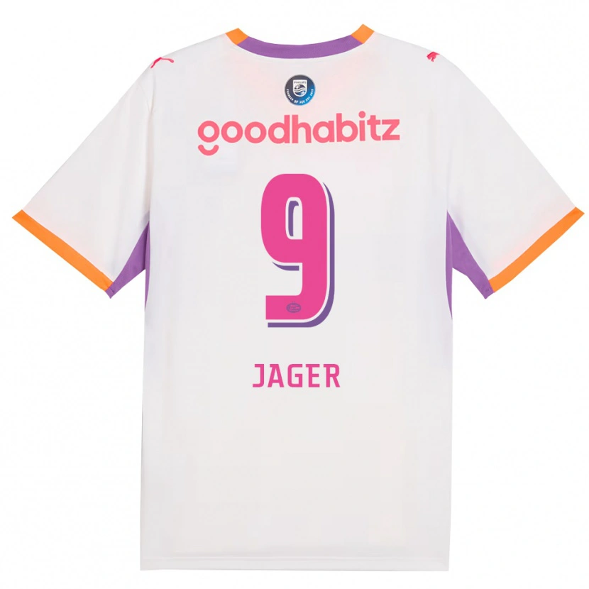 Danxen Hombre Camiseta Elvic Jager #9 Blanco Púrpura Naranja 2ª Equipación 2026/27 La Camisa