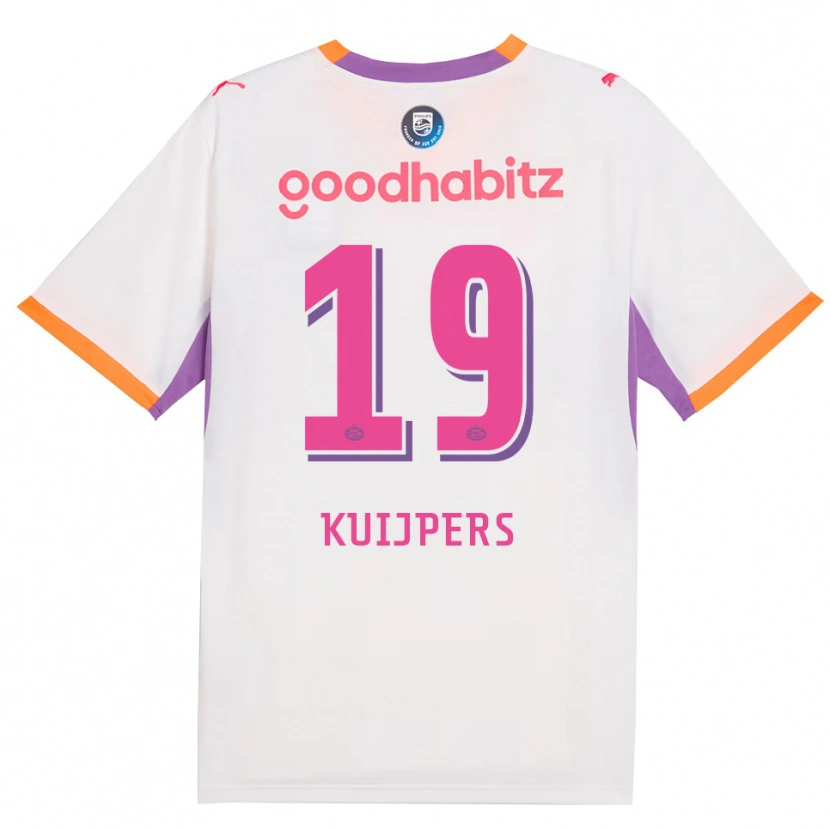 Danxen Hombre Camiseta Jeslynn Kuijpers #19 Blanco Púrpura Naranja 2ª Equipación 2026/27 La Camisa