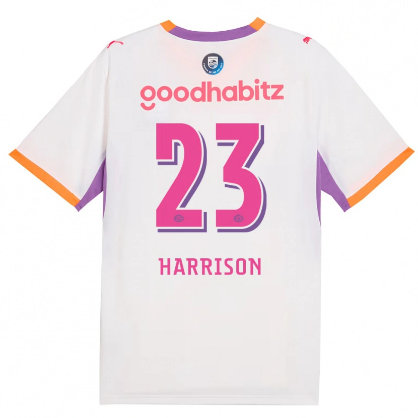 Danxen Hombre Camiseta Amy Harrison #23 Blanco Púrpura Naranja 2ª Equipación 2026/27 La Camisa