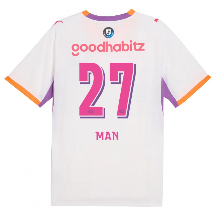 Danxen Hombre Camiseta Dennis Man #27 Blanco Púrpura Naranja 2ª Equipación 2026/27 La Camisa