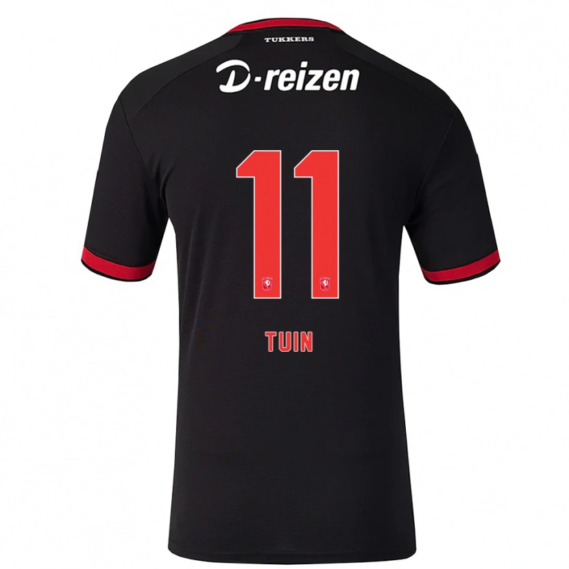 Danxen Hombre Camiseta Alieke Tuin #11 Rojo Blanco Negro 2ª Equipación 2026/27 La Camisa