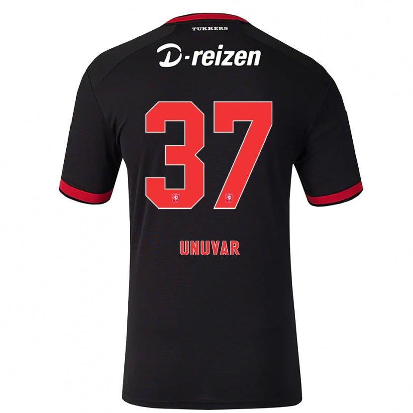 Danxen Hombre Camiseta Naci Ünüvar #37 Rojo Blanco Negro 2ª Equipación 2026/27 La Camisa