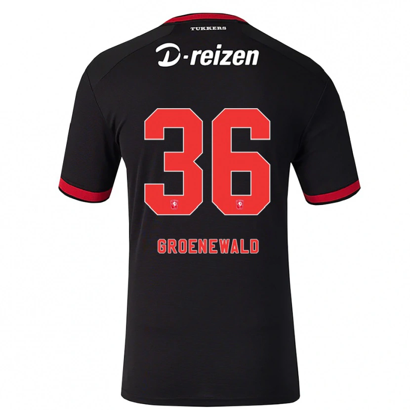 Danxen Hombre Camiseta Nigel Groenewald #36 Rojo Blanco Negro 2ª Equipación 2026/27 La Camisa
