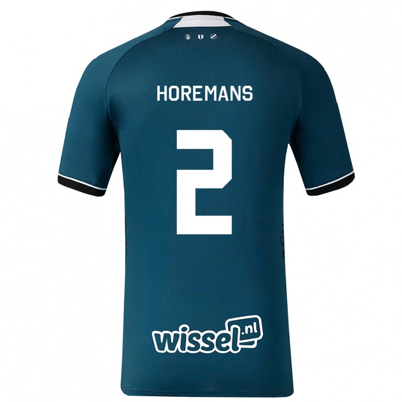 Danxen Hombre Camiseta Siebe Horemans #2 Grisardodarkslategray Blanco 2ª Equipación 2026/27 La Camisa