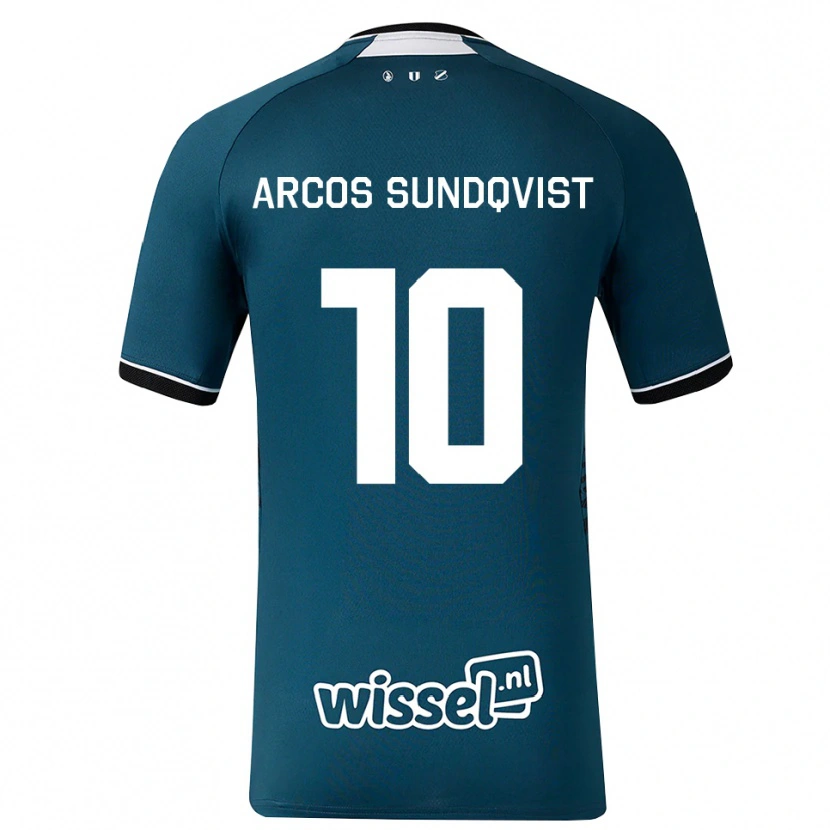 Danxen Hombre Camiseta Gustav Arcos Sundqvist #10 Grisardodarkslategray Blanco 2ª Equipación 2026/27 La Camisa