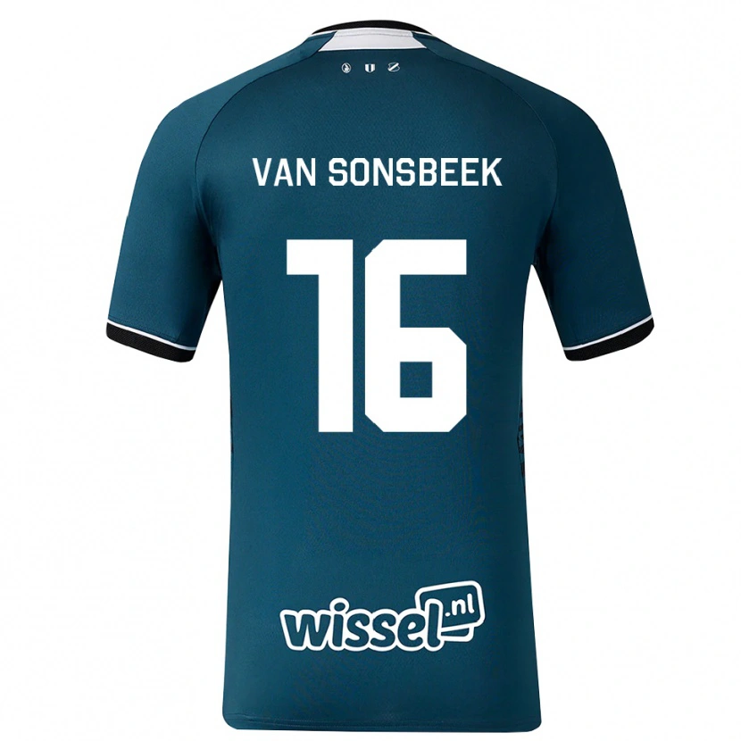 Danxen Hombre Camiseta Quint Van Sonsbeek #16 Grisardodarkslategray Blanco 2ª Equipación 2026/27 La Camisa