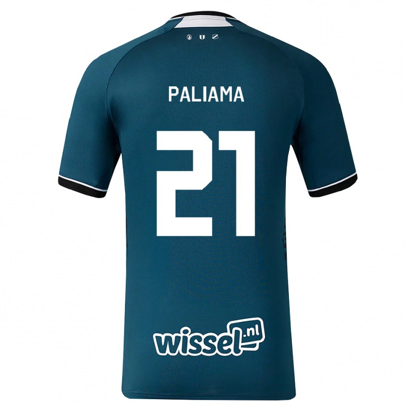 Danxen Hombre Camiseta Joni Paliama #21 Grisardodarkslategray Blanco 2ª Equipación 2026/27 La Camisa