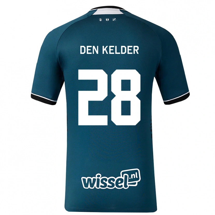 Danxen Hombre Camiseta Gera Op Den Kelder #28 Grisardodarkslategray Blanco 2ª Equipación 2026/27 La Camisa