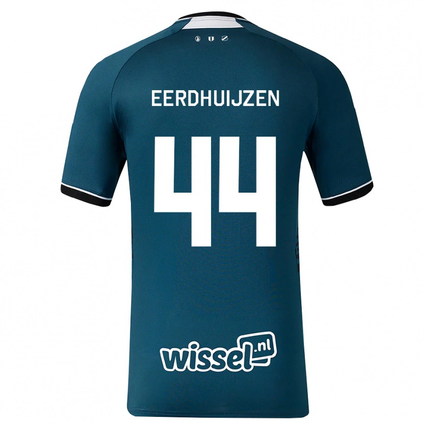 Danxen Hombre Camiseta Mike Eerdhuijzen #44 Grisardodarkslategray Blanco 2ª Equipación 2026/27 La Camisa