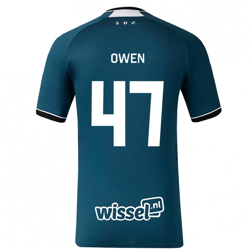 Danxen Hombre Camiseta Emmanuel Chigozie Owen #47 Grisardodarkslategray Blanco 2ª Equipación 2026/27 La Camisa