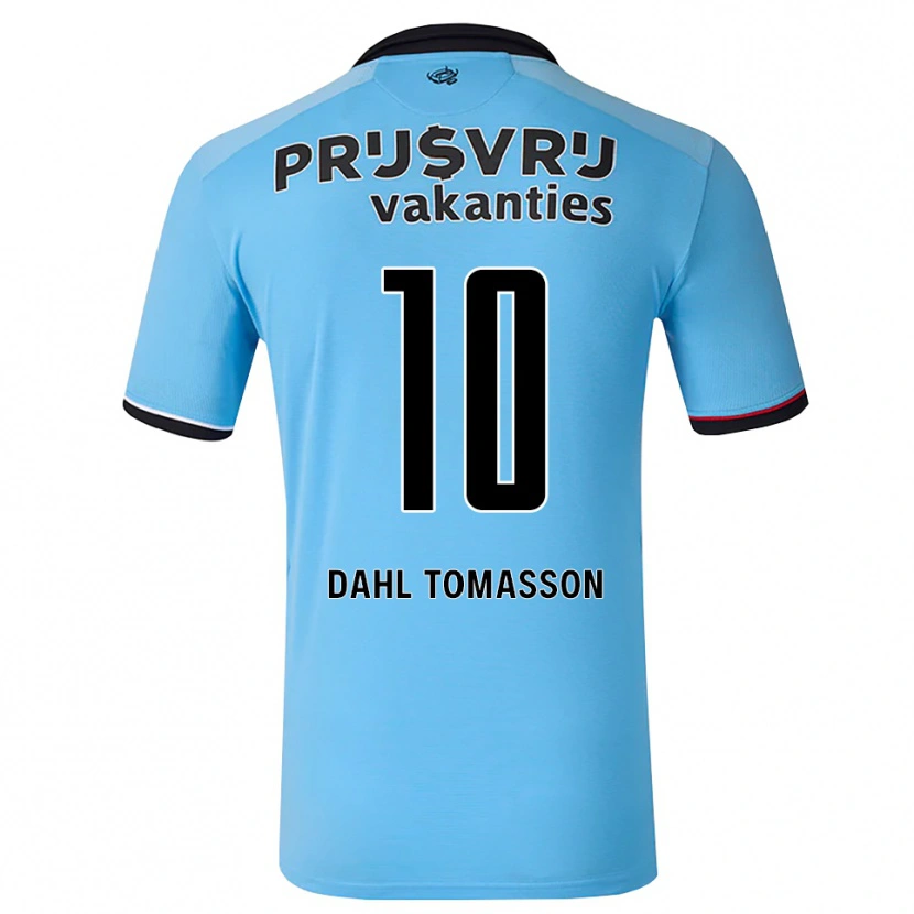 Danxen Hombre Camiseta Luca Dahl Tomasson #10 Azulcieloprofundo Negro Rojo 2ª Equipación 2026/27 La Camisa