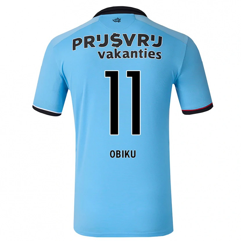 Danxen Hombre Camiseta Junior Obiku #11 Azulcieloprofundo Negro Rojo 2ª Equipación 2026/27 La Camisa