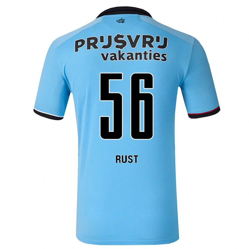 Danxen Hombre Camiseta Fabiano Rust #56 Azulcieloprofundo Negro Rojo 2ª Equipación 2026/27 La Camisa
