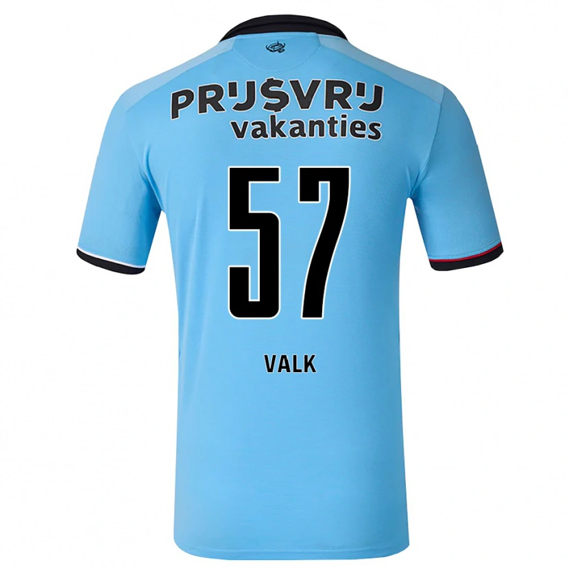 Danxen Hombre Camiseta Sem Valk #57 Azulcieloprofundo Negro Rojo 2ª Equipación 2026/27 La Camisa