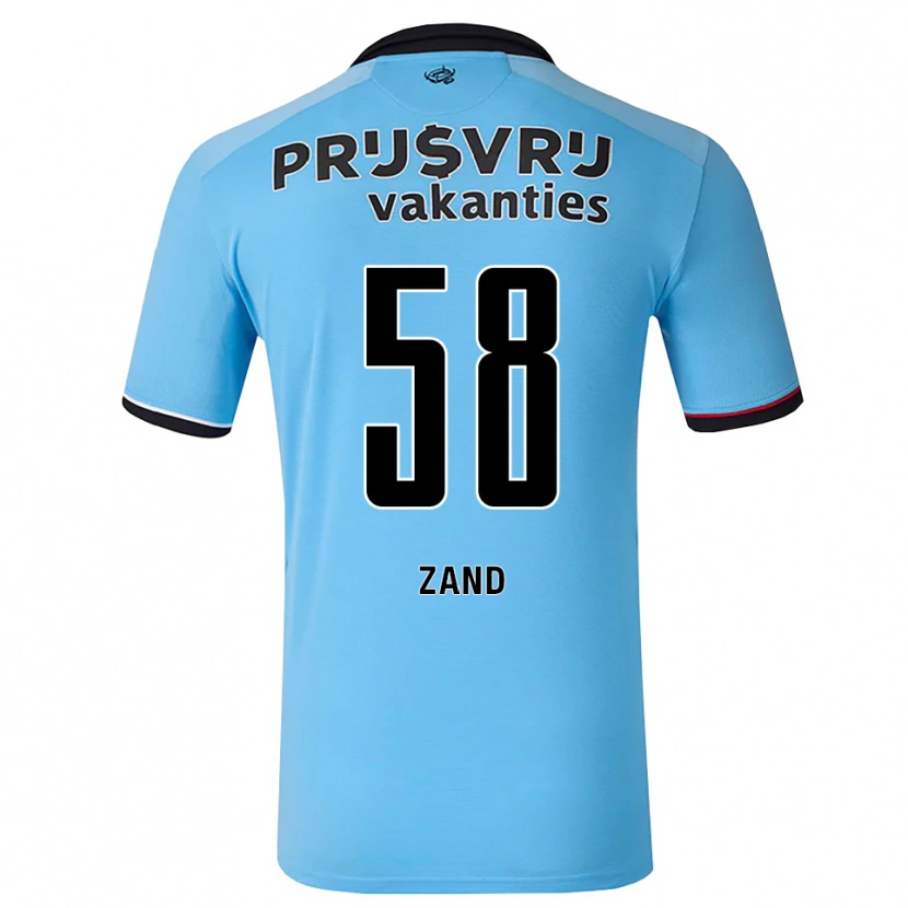 Danxen Hombre Camiseta Shiloht Zand #58 Azulcieloprofundo Negro Rojo 2ª Equipación 2026/27 La Camisa
