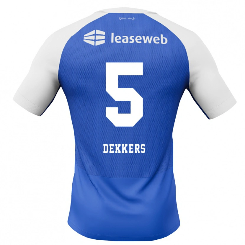 Danxen Hombre Camiseta Sem Dekkers #5 Azuldodger Rojo Blanco 2ª Equipación 2026/27 La Camisa
