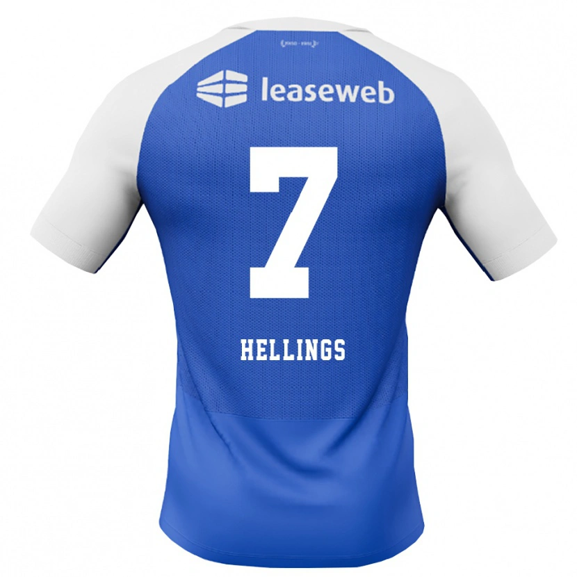 Danxen Hombre Camiseta Chavarello Hellings #7 Azuldodger Rojo Blanco 2ª Equipación 2026/27 La Camisa