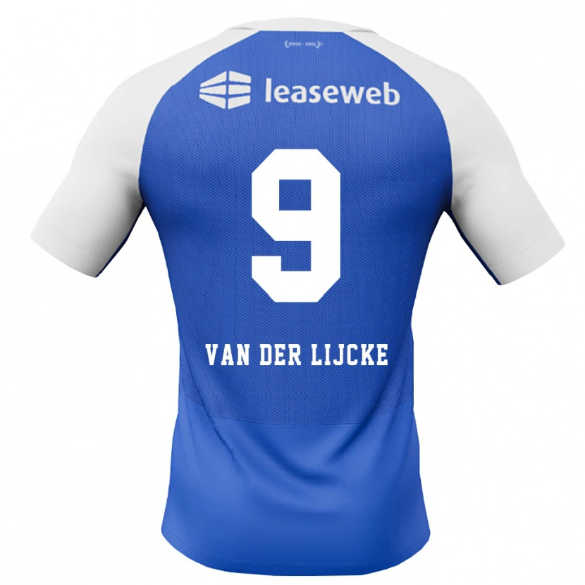 Danxen Hombre Camiseta Donny Van Der Lijcke #9 Azuldodger Rojo Blanco 2ª Equipación 2026/27 La Camisa