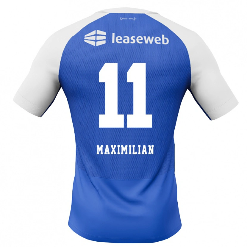 Danxen Hombre Camiseta Maximilian Ibrahimović #11 Azuldodger Rojo Blanco 2ª Equipación 2026/27 La Camisa