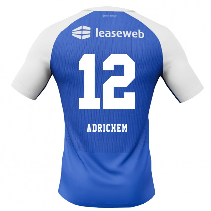 Danxen Hombre Camiseta Mees Adrichem #12 Azuldodger Rojo Blanco 2ª Equipación 2026/27 La Camisa