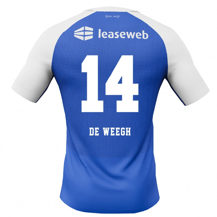 Danxen Hombre Camiseta Bo Op De Weegh #14 Azuldodger Rojo Blanco 2ª Equipación 2026/27 La Camisa