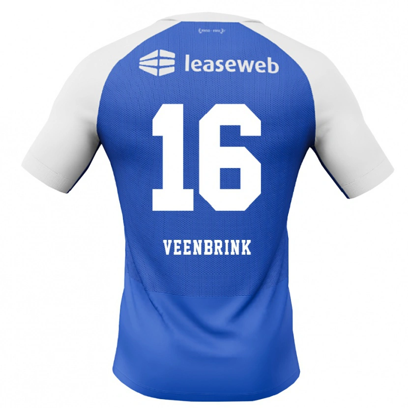 Danxen Hombre Camiseta Jayden Veenbrink #16 Azuldodger Rojo Blanco 2ª Equipación 2026/27 La Camisa