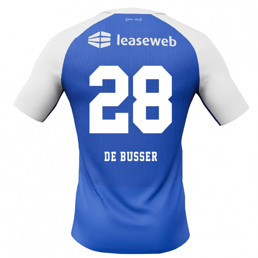 Danxen Hombre Camiseta Jari De Busser #28 Azuldodger Rojo Blanco 2ª Equipación 2026/27 La Camisa