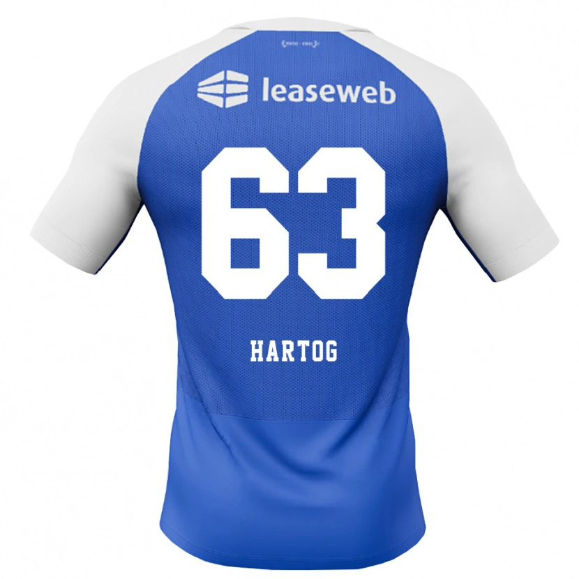Danxen Hombre Camiseta Jasper Hartog #63 Azuldodger Rojo Blanco 2ª Equipación 2026/27 La Camisa