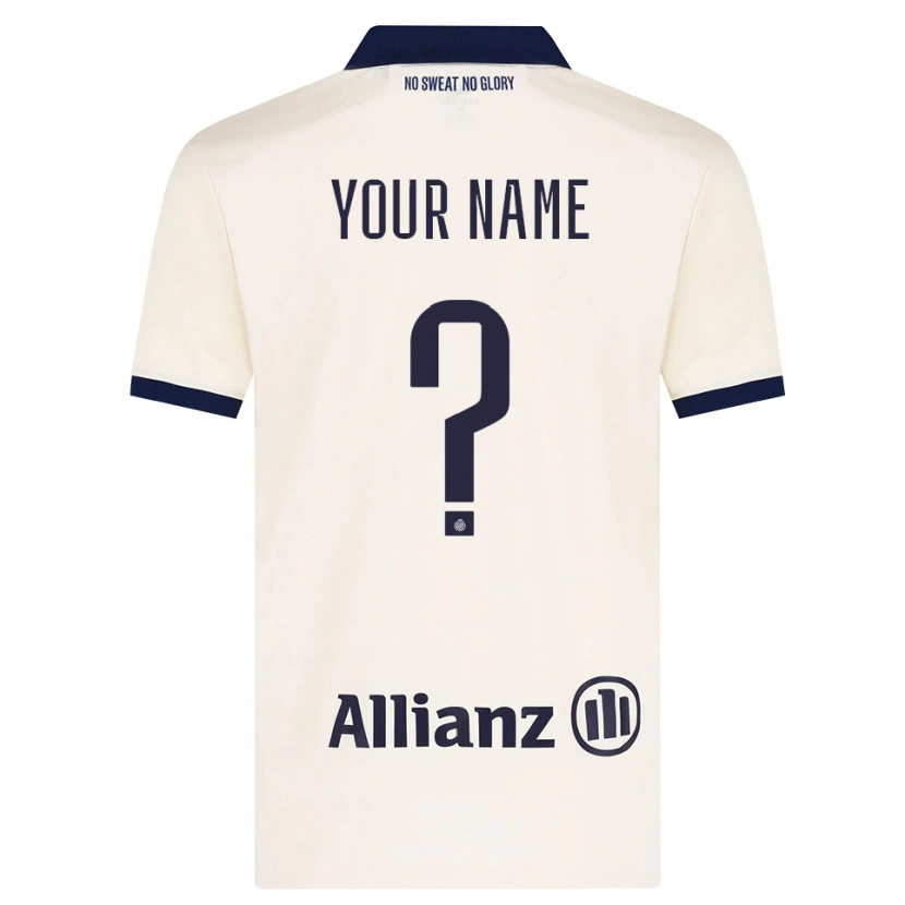 Danxen Hombre Camiseta Su Nombre #0 Beige Negro 2ª Equipación 2026/27 La Camisa