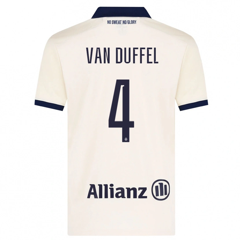 Danxen Hombre Camiseta Céderick Van Duffel #4 Beige Negro 2ª Equipación 2026/27 La Camisa