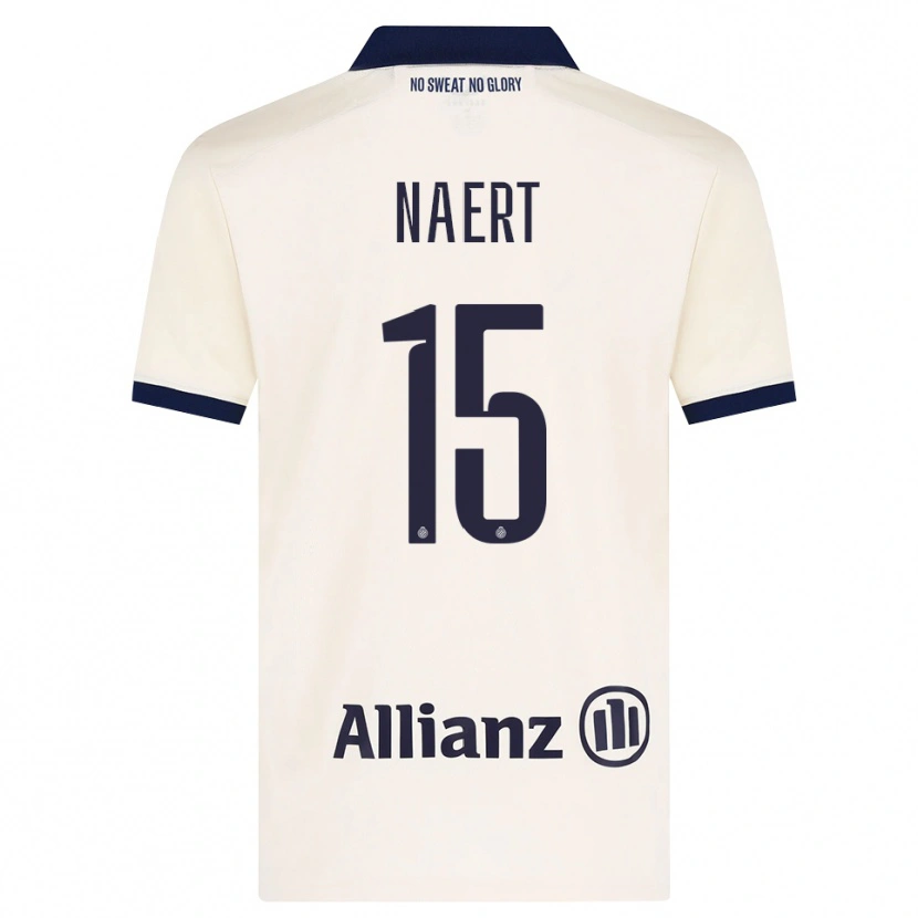 Danxen Hombre Camiseta Stan Naert #15 Beige Negro 2ª Equipación 2026/27 La Camisa