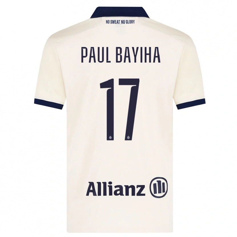 Danxen Hombre Camiseta Jean-Paul Bayiha #17 Beige Negro 2ª Equipación 2026/27 La Camisa