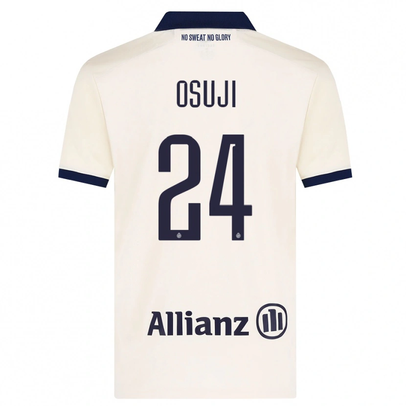 Danxen Hombre Camiseta Vince Osuji #24 Beige Negro 2ª Equipación 2026/27 La Camisa