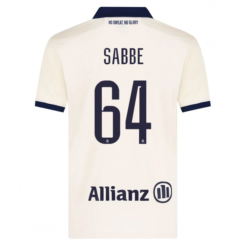 Danxen Hombre Camiseta Kyriani Sabbe #64 Beige Negro 2ª Equipación 2026/27 La Camisa