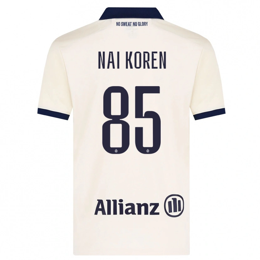 Danxen Hombre Camiseta Tian Nai Koren #85 Beige Negro 2ª Equipación 2026/27 La Camisa
