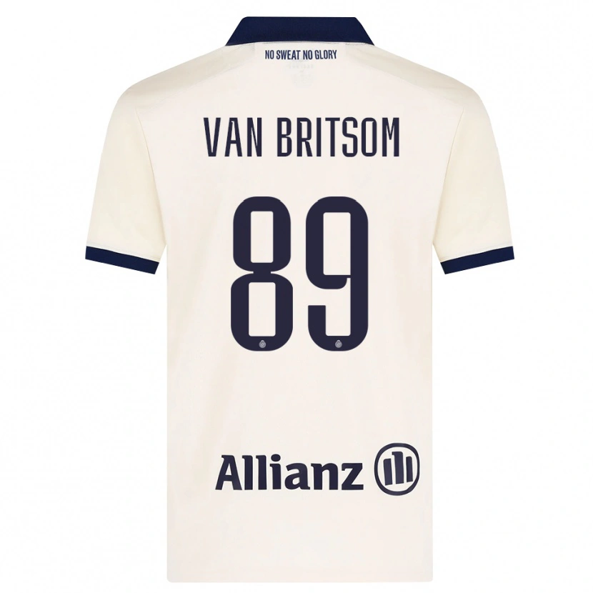 Danxen Hombre Camiseta Jakke Van Britsom #89 Beige Negro 2ª Equipación 2026/27 La Camisa