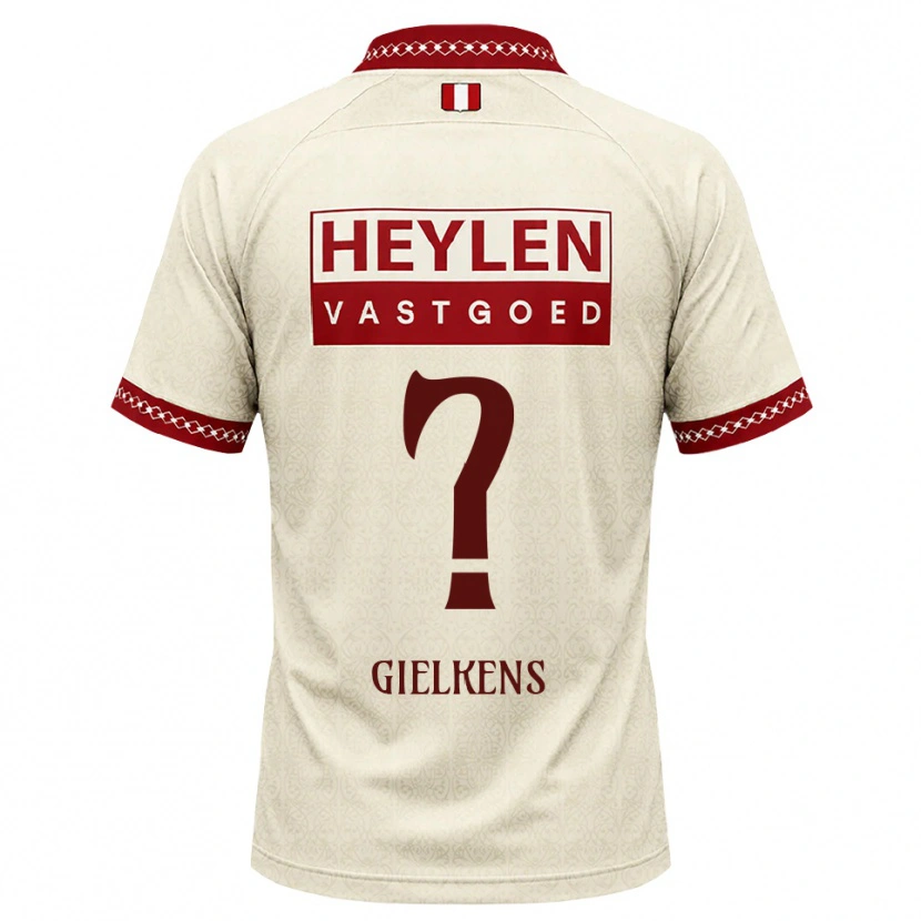 Danxen Hombre Camiseta Mathijs Gielkens #0 Beige Rojo 2ª Equipación 2026/27 La Camisa