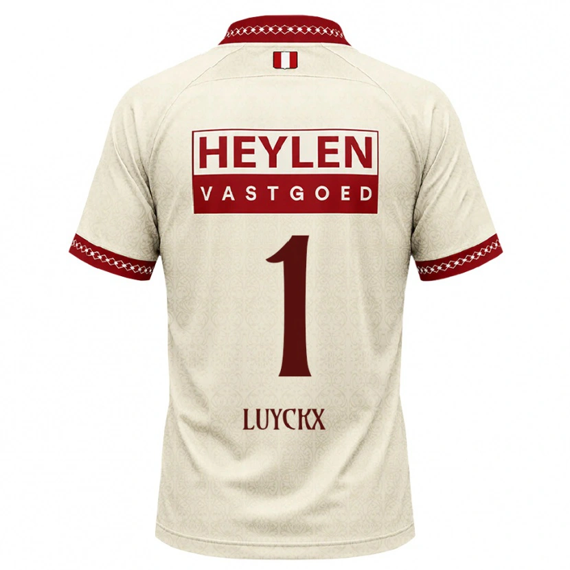 Danxen Hombre Camiseta Vic Luyckx #1 Beige Rojo 2ª Equipación 2026/27 La Camisa
