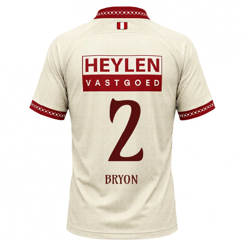 Danxen Hombre Camiseta Robbe Bryon #2 Beige Rojo 2ª Equipación 2026/27 La Camisa